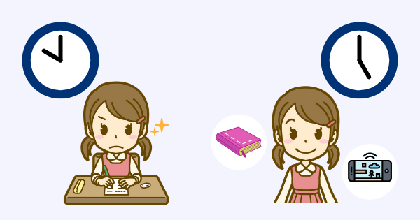 勉強は時間を決めて