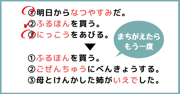 覚えるまで繰りかえす